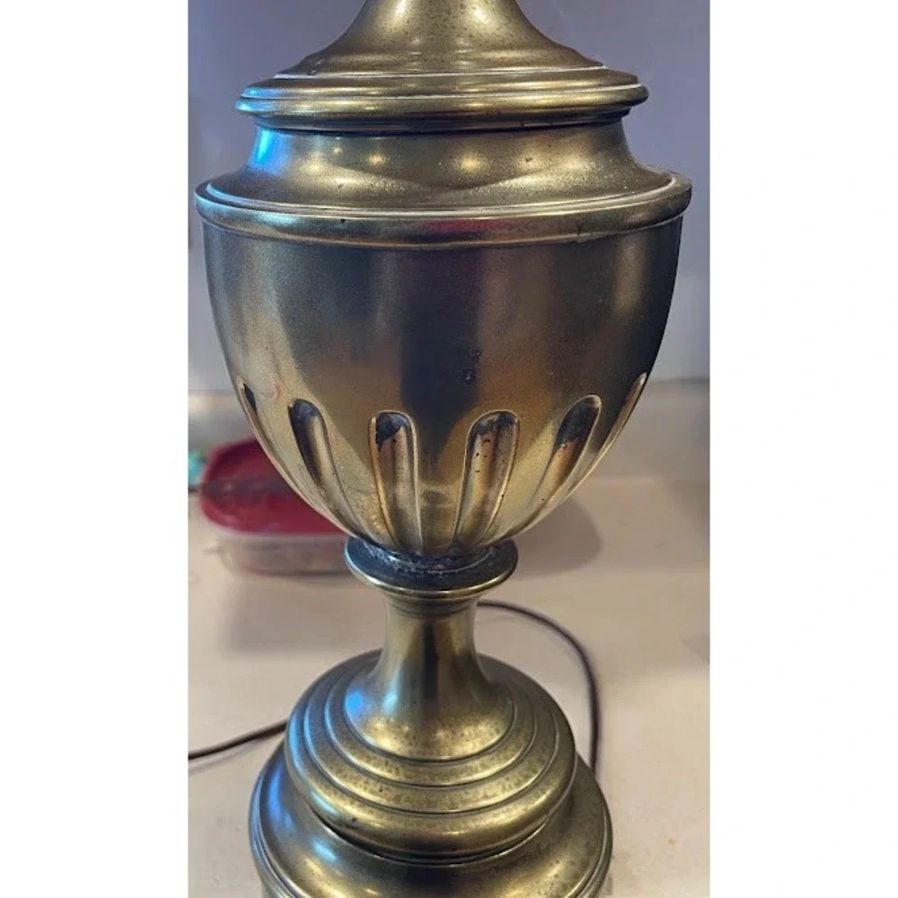 Stiffel Vintage Brass Pineapple Table Lamp MCM Hollywood Regency Lighting